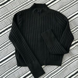 Wild Fable cropped zip up sweater